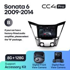 Radio samochodowe Teyes CC4 Pro 2k 8+128 Gb Hyundai Sonata 6 YF 2009-2014 (B) 9"