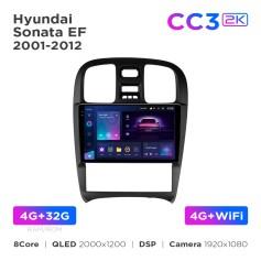 Radio samochodowe Teyes CC3 2k 4+32 Gb Hyundai Sonata EF 2001-2012 9"