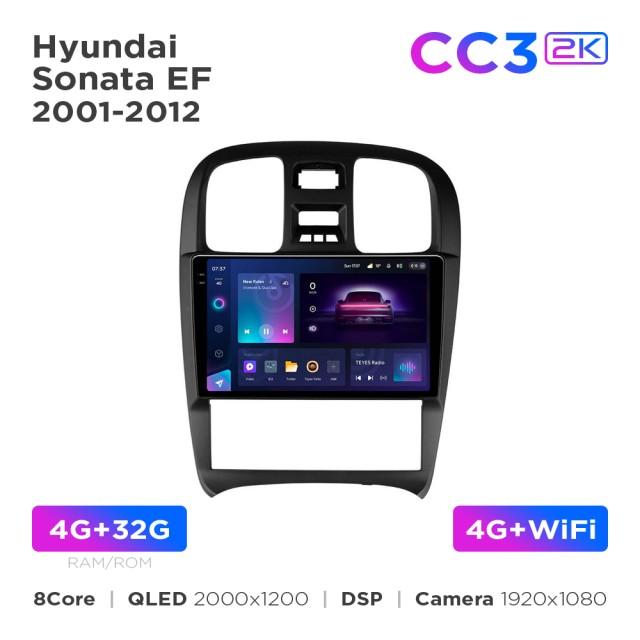 Radio samochodowe Teyes CC3 2k 4+32 Gb Hyundai Sonata EF 2001-2012 9"