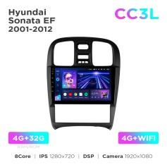 Radio samochodowe do Hyundai Sonata EF 2001-2012 Teyes CC3L 4+32 Gb 9"