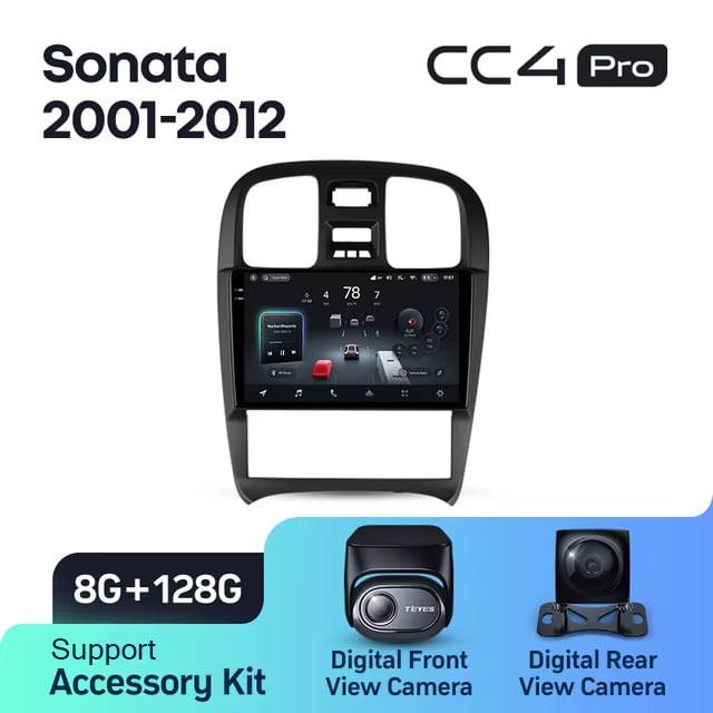 Radio samochodowe Teyes CC4 Pro 2k 8+128 Gb Hyundai Sonata EF 2001-2012 9"