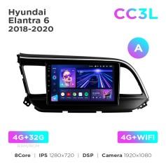 Radio samochodowe do Hyundai Elantra 6 2018-2020 (A) Teyes CC3L 4+32 Gb 9"
