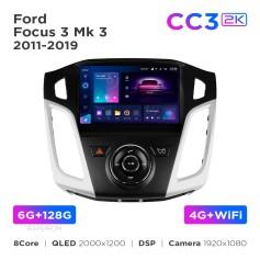 Radio samochodowe Teyes CC3 2k 6+128 Gb Ford Focus 3 Mk3 2011-2019 9"