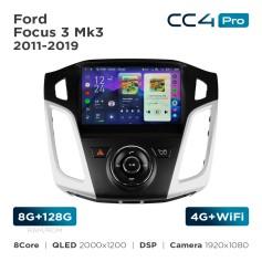 Radio samochodowe Teyes CC4 Pro 2k 8+128 Gb Ford Focus 3 Mk3 2011-2019 9"