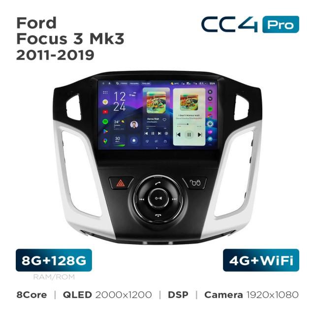 Radio samochodowe Teyes CC4 Pro 2k 8+128 Gb Ford Focus 3 Mk3 2011-2019 9"