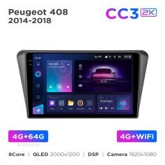Radio samochodowe Teyes CC3 2k 4+64 Gb Peugeot 408 2014-2018 10