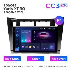 Radio samochodowe Teyes CC3 2k 6+128 Gb 360° Toyota Yaris XP90 2005-2012 (F1) 9