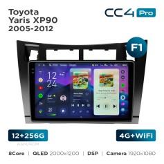 Radio samochodowe Teyes CC4 Pro 2k 12+256 Gb Toyota Yaris XP90 2005-2012 (F1) 9"