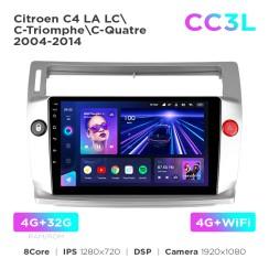 Radio samochodowe do Citroen C4 LA LC C-Triomphe C-Quatre 2004-2014 Teyes CC3L 4+32 Gb 9"