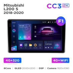 Radio samochodowe Teyes CC3 2k 4+32 Gb Mitsubishi L200 5 2018-2020 (F1) 9"