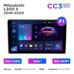 Radio samochodowe Teyes CC3 2k 6+128 Gb 360° Mitsubishi L200 5 2018-2020 (F1) 9"