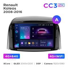 Radio samochodowe Teyes CC3 2k 4+64 Gb Renault Koleos 2008-2016 (A) 9"