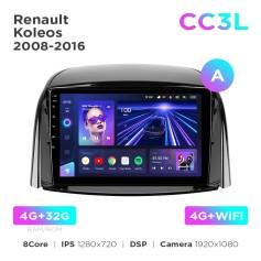 Radio samochodowe do Renault Koleos 2008-2016 (A) Teyes CC3L 4+32 Gb 9"