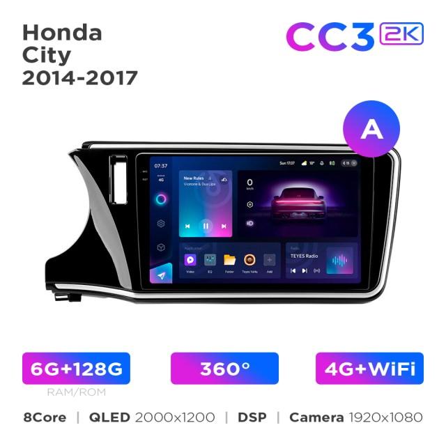 Radio samochodowe Teyes CC3 2k 6+128 Gb 360° Honda City 2014-2017 (A) 10