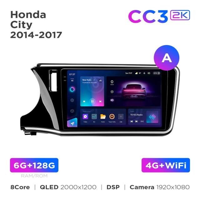 Radio samochodowe Teyes CC3 2k 6+128 Gb Honda City 2014-2017 (A) 10