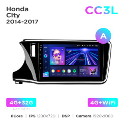 Radio samochodowe do Honda City 2014-2017 (A) Teyes CC3L 4+32 Gb 10"