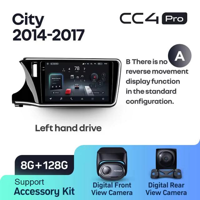 Radio samochodowe Teyes CC4 Pro 2k 8+128 Gb Honda City 2014-2017 (A) 10"