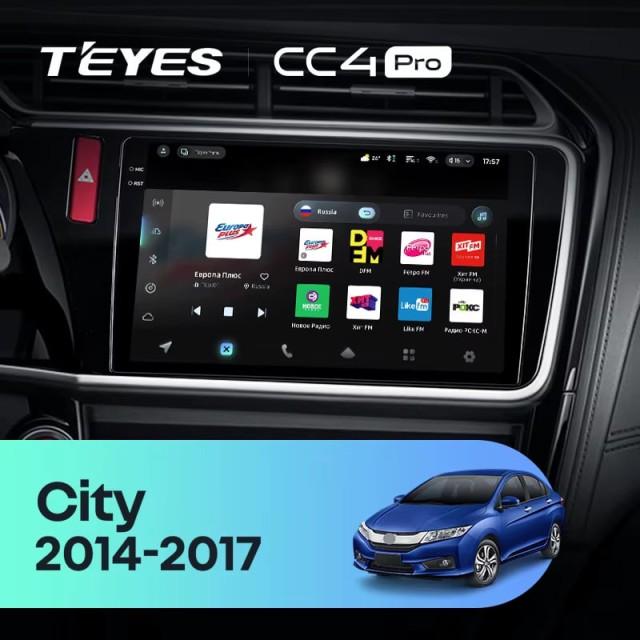 Radio samochodowe Teyes CC4 Pro 2k 8+128 Gb Honda City 2014-2017 (A) 10"