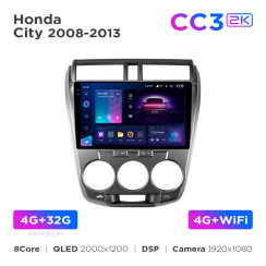 Radio samochodowe Teyes CC3 2k 4+32 Gb Honda City 2008-2013 10"