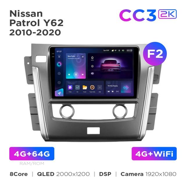 Radio samochodowe Teyes CC3 2k 4+64 Gb Nissan Patrol 6 Y62 2010-2020 (F2) 10