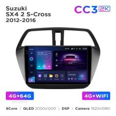 Radio samochodowe Teyes CC3 2k 4+64 Gb Suzuki SX4 2 S-Cross 2012-2016 9"