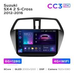 Radio samochodowe Teyes CC3 2k 6+128 Gb Suzuki SX4 2 S-Cross 2012-2016 9"