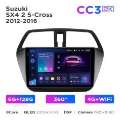Radio samochodowe Teyes CC3 2k 6+128 Gb 360° Suzuki SX4 2 S-Cross 2012-2016 9"