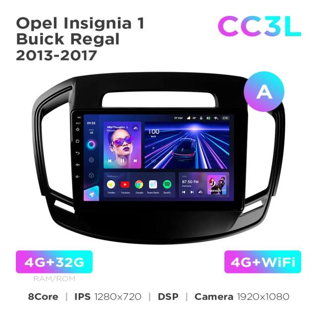 Radio samochodowe do Opel Insignia 1 / Buick Regal 2013-2017 (A) Teyes CC3L 4+32 Gb 9"