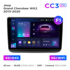 Radio samochodowe Teyes CC3 2k 4+64 Gb Jeep Grand Cherokee WK2 2013-2020 (F1) 9"