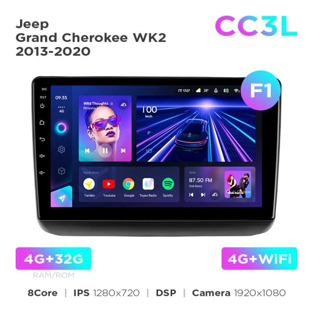 Radio samochodowe do Jeep Grand Cherokee WK2 2013-2020 (F1) Teyes CC3L 4+32 Gb 9"