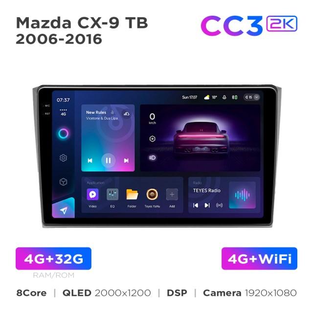 Radio samochodowe Teyes CC3 2k 4+32 Gb Mazda CX-9 TB 2006-2016 10"