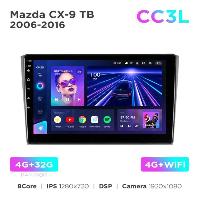 Radio samochodowe do Mazda CX-9 TB 2006-2016 Teyes CC3L 4+32 Gb 10"