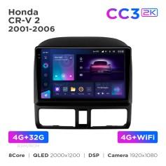 Radio samochodowe Teyes CC3 2k 4+32 Gb Honda CR-V 2 2001-2006 9"
