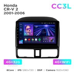 Radio samochodowe do Honda CR-V 2 2001-2006 Teyes CC3L 4+32 Gb 9"