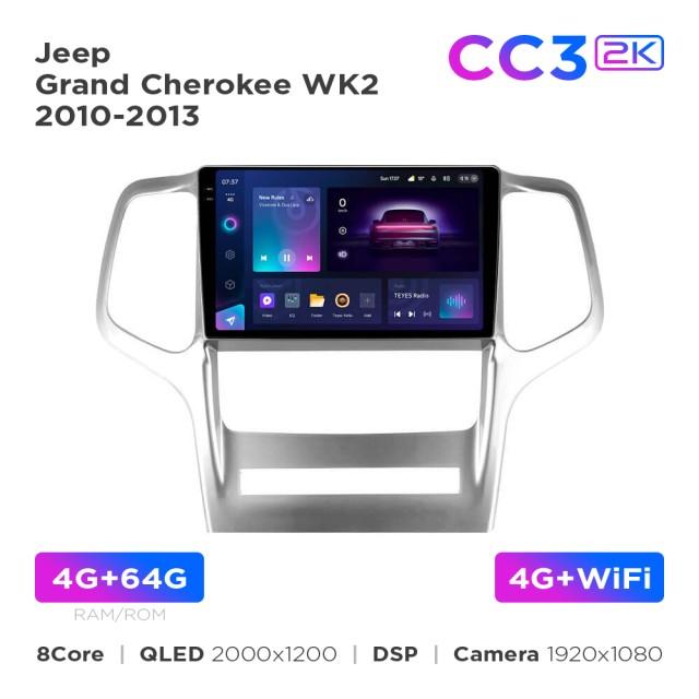 Radio samochodowe Teyes CC3 2k 4+64 Gb Jeep Grand Cherokee WK2 2010-2013 9"