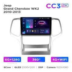 Radio samochodowe Teyes CC3 2k 6+128 Gb 360° Jeep Grand Cherokee WK2 2010-2013 9"