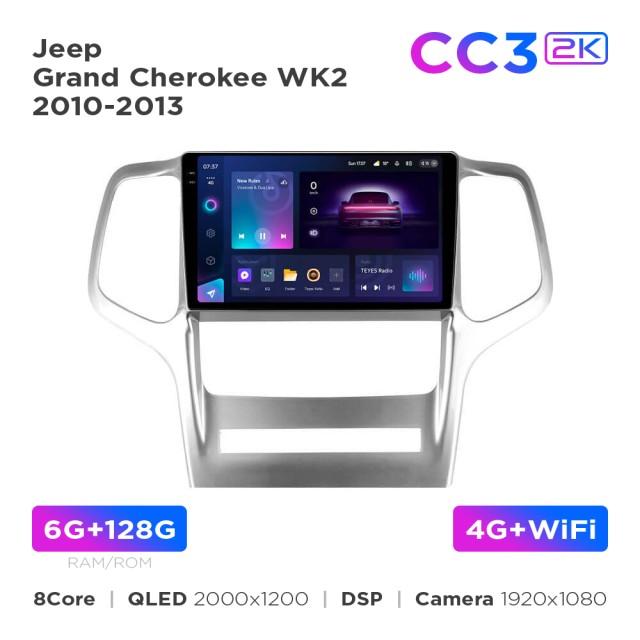 Radio samochodowe Teyes CC3 2k 6+128 Gb Jeep Grand Cherokee WK2 2010-2013 9"