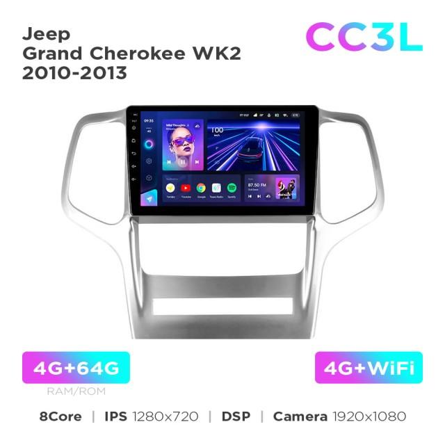Radio samochodowe Teyes CC3L 4+64 Gb Jeep Grand Cherokee WK2 2010-2013 9"