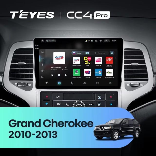 Radio samochodowe Teyes CC4 Pro 2k 8+128 Gb Jeep Grand Cherokee WK2 2010-2013 9"