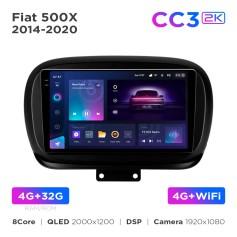 Radio samochodowe Teyes CC3 2k 4+32 Gb Fiat 500X 2014-2020 9"
