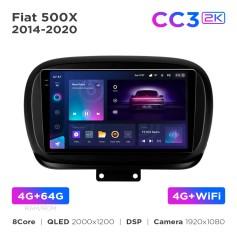 Radio samochodowe Teyes CC3 2k 4+64 Gb Fiat 500X 2014-2020 9