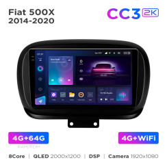Radio samochodowe Teyes CC3 2k 4+64 Gb Fiat 500X 2014-2020 9