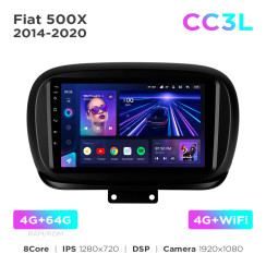 Radio samochodowe Teyes CC3L 4+64 Gb Fiat 500X 2014-2020 9"