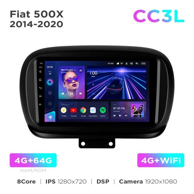 Radio samochodowe Teyes CC3L 4+64 Gb Fiat 500X 2014-2020 9"