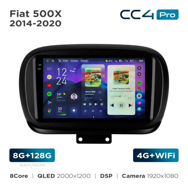 Radio samochodowe Teyes CC4 Pro 2k 8+128 Gb Fiat 500X 2014-2020 9"