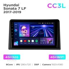Radio samochodowe do Hyundai Sonata 7 LF 2017-2019 Teyes CC3L 4+32 Gb 9"