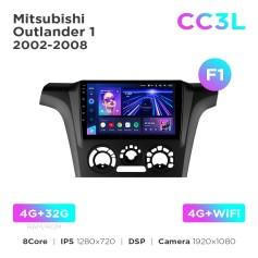 Radio samochodowe do Mitsubishi Outlander 1 2002-2008 (F1) Teyes CC3L 4+32 Gb 9"