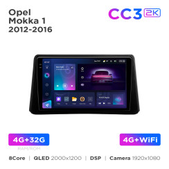 Radio samochodowe Teyes CC3 2k 4+32 Gb Opel Mokka 1 2012-2016 9"