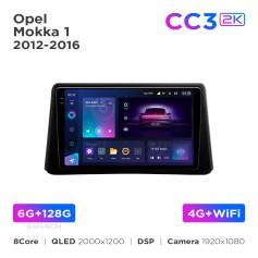 Radio samochodowe Teyes CC3 2k 6+128 Gb Opel Mokka 1 2012-2016 9"