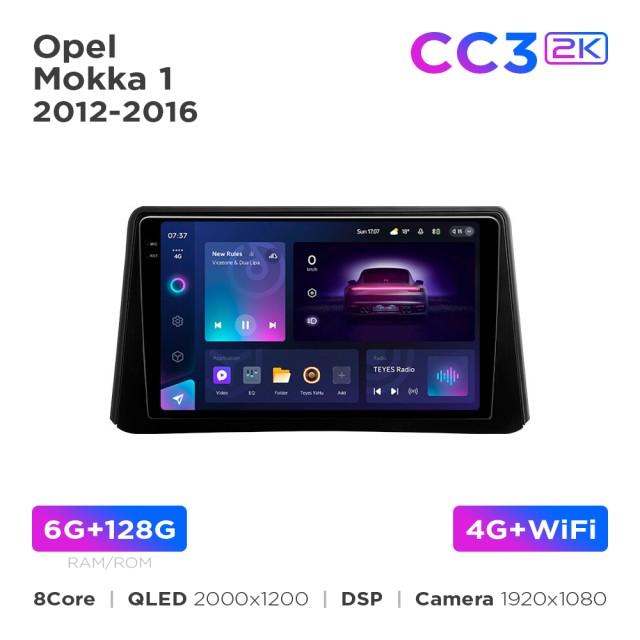 Radio samochodowe Teyes CC3 2k 6+128 Gb Opel Mokka 1 2012-2016 9"